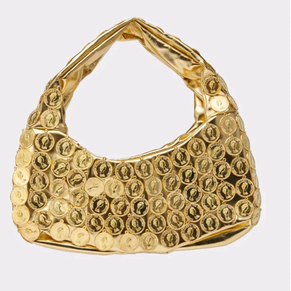 Shes Rich Akira Gold Coin Women's Hand Bag Purse Handbag Money - Picture 4 of 4